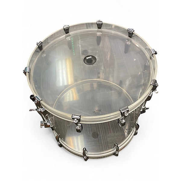 Used Rl Drums 4 Piece Clear Acrylic Shell Pack Clear Drum Kit