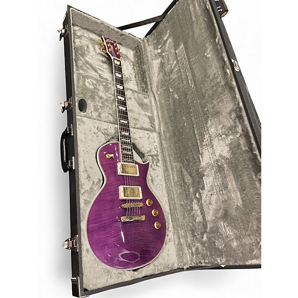 Used ESP EC1000 Trans Purple Solid Body Electric Guitar