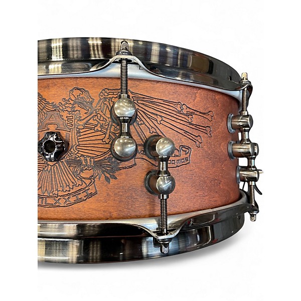 Used Mapex 12X5.5 Black Panther Design Lab Warbird Natural Walnut Drum