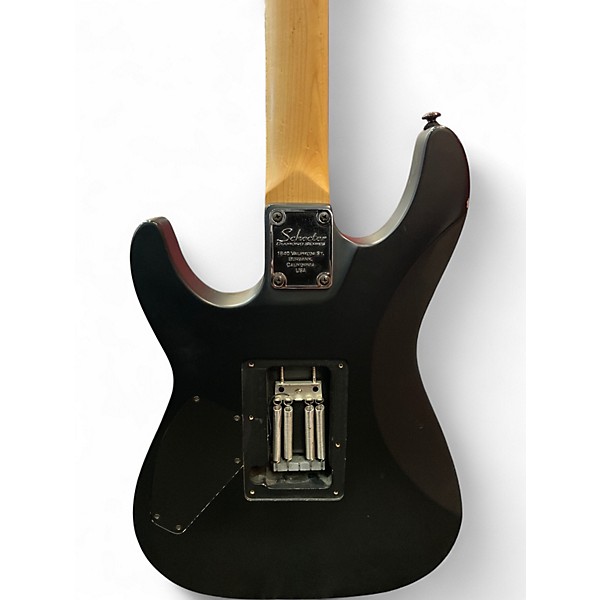 Used Schecter Guitar Research DAMIEN-FR Black Solid Body Electric Guitar