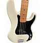 Used Fender Standard Precision Bass WHITE Electric Bass Guitar