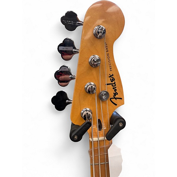 Used Fender Standard Precision Bass WHITE Electric Bass Guitar