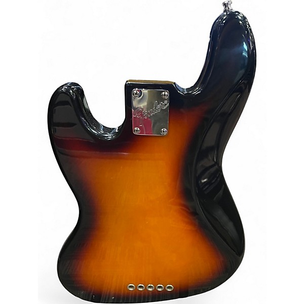 Used 1995 Fender American Standard Jazz Bass V 2 Tone Sunburst Electric Bass Guitar