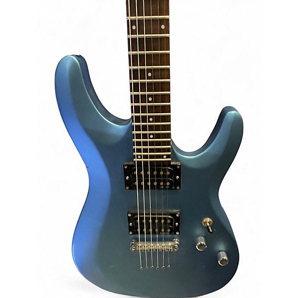 Used Schecter Guitar Research C6 DELUXE Blue Solid Body Electric Guitar