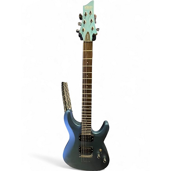Used Schecter Guitar Research C6 DELUXE Blue Solid Body Electric Guitar