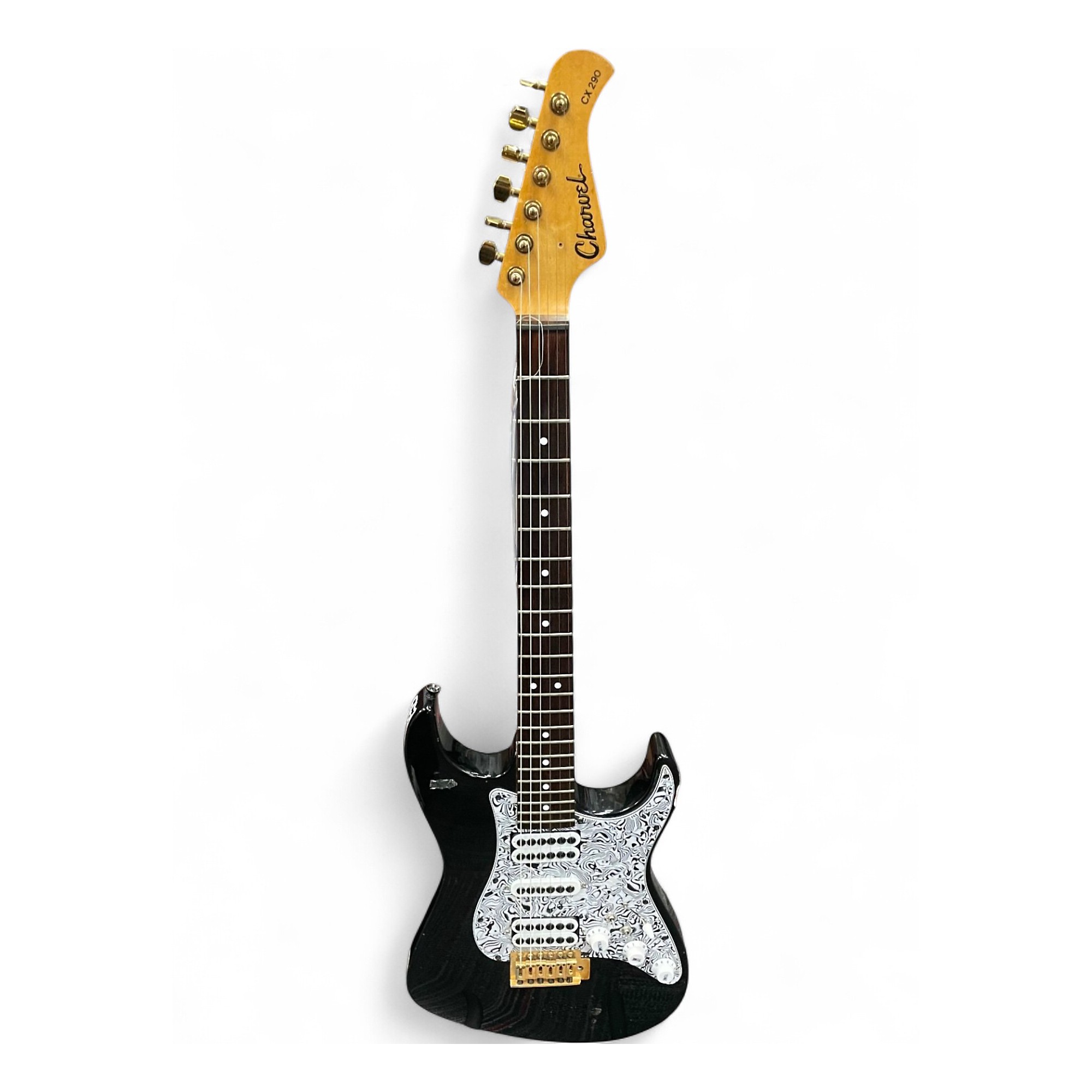 CHARVEL CX290 エレキギター 日本製 ブラック Used Charvel CX-290 Black and White Solid Body Electric Guitar