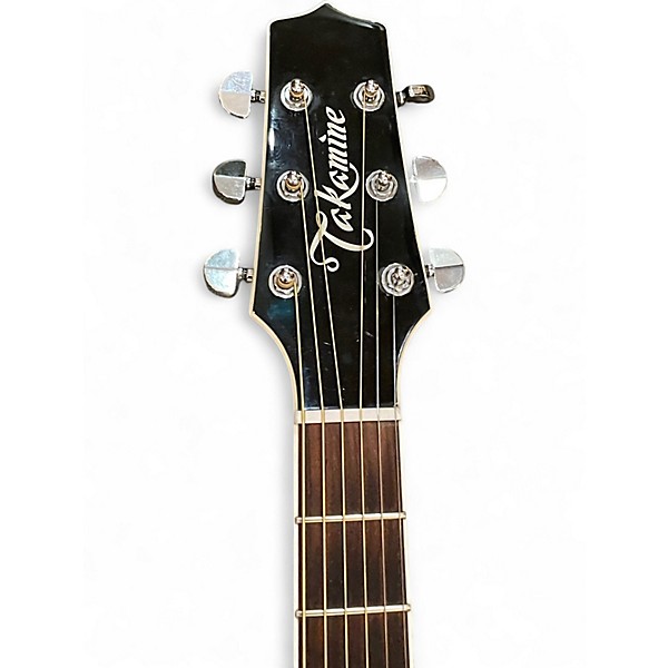 Used 2000s Takamine EF341SC Black Acoustic Electric Guitar