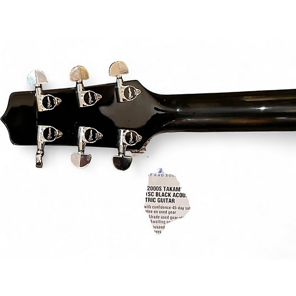 Used 2000s Takamine EF341SC Black Acoustic Electric Guitar