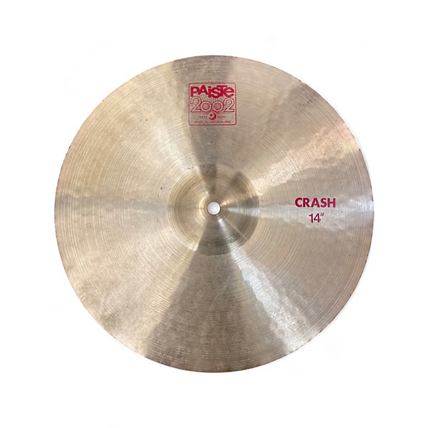 Used Paiste 14in 2002 Crash Cymbal