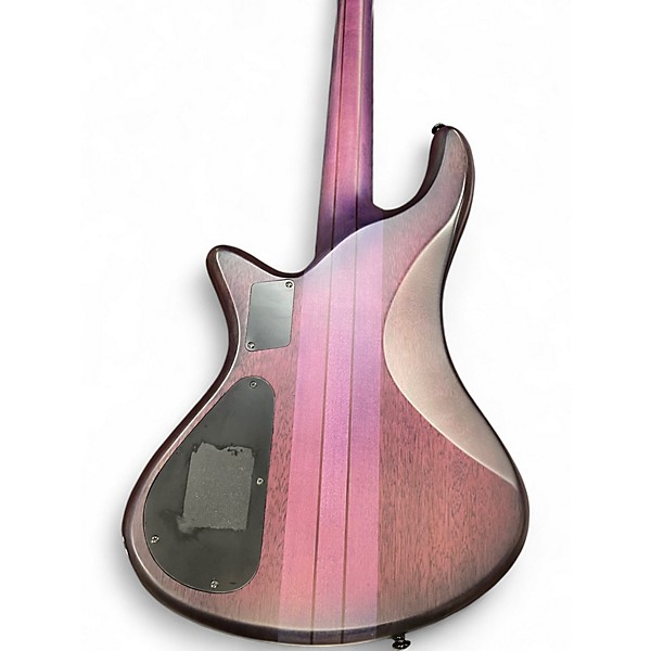 Used Schecter Guitar Research STILETTO STUDIO 4 STRING Trans Purple Electric Bass Guitar