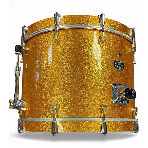 Used Canopus 3 Piece RFM Gold Sparkle Drum Kit