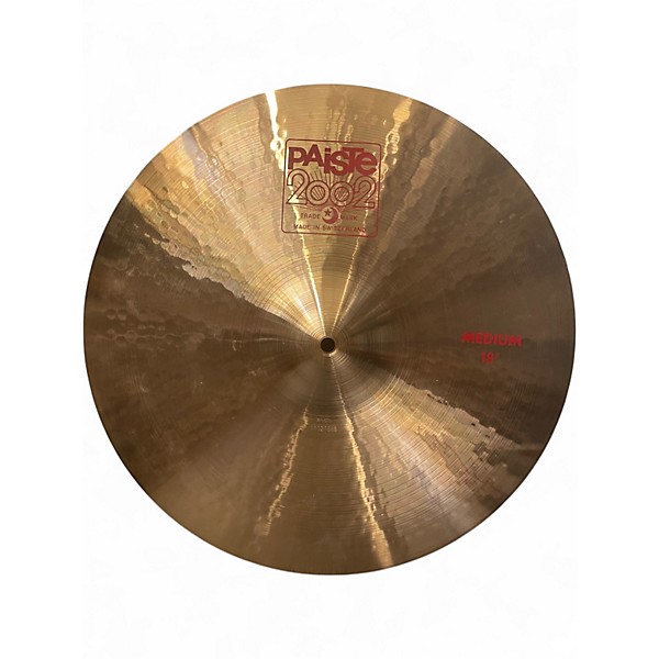 Used Paiste 18in 2002 Medium Crash Cymbal