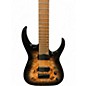 Used Jackson Misha Mansoor Juggernaut HT7P Black Burst Burl Solid Body Electric Guitar