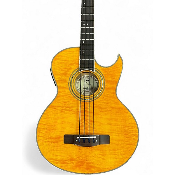 Used Greg Bennett Design by Samick AB11CE Acoustic Electric Amber Acoustic Bass Guitar