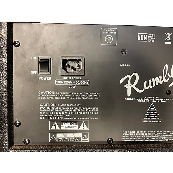Used Fender Rumble 25 Bass Combo Amp