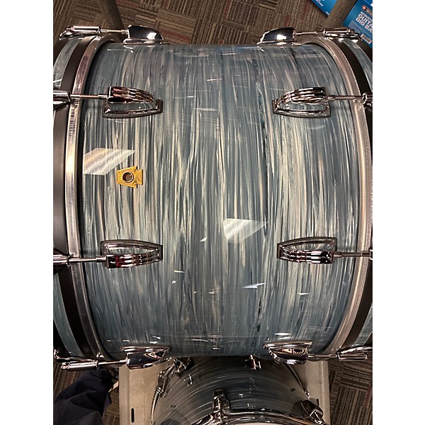 Used Ludwig 3 Piece 3 PIECE LEGACY MAHOGANY BLUE OYSTER PEARL Drum Kit