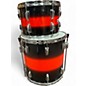 Used Ludwig 3 Piece Mahogany Drum Kit Red to Black Fade Drum Kit