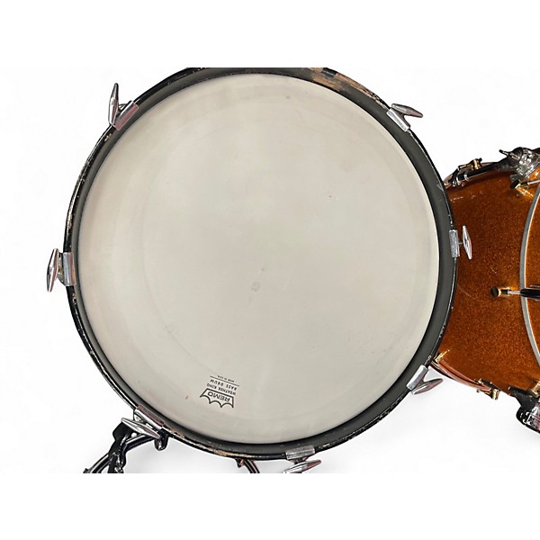 Used Slingerland 3 Piece Modern Jazz Outfit Blue Sparkle Drum Kit