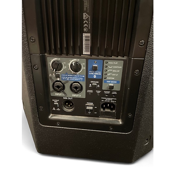 Used Alto Black 12in 2-Way Loudspeaker 2400W With Wireless Connectivity Powered Speaker