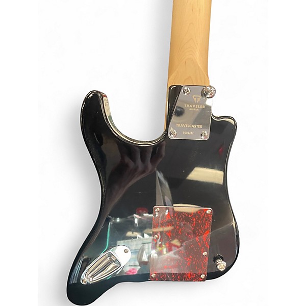 Used Traveler Guitar Travelcaster Deluxe Black Solid Body Electric Guitar