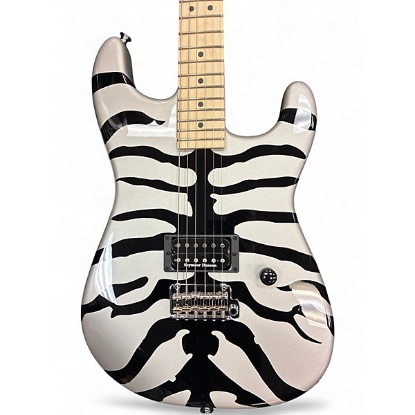 Used Charvel Super Stock SD-1 H2 PT M silver tiger Solid Body Electric Guitar