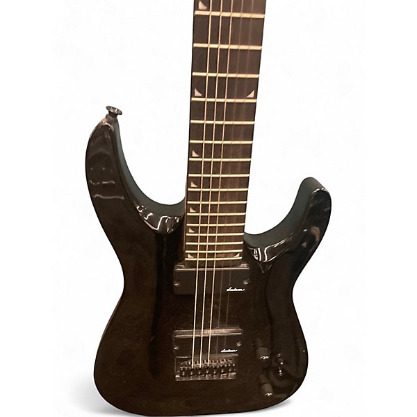 Used Jackson JS22-7 Dinky 7 String Black Solid Body Electric Guitar