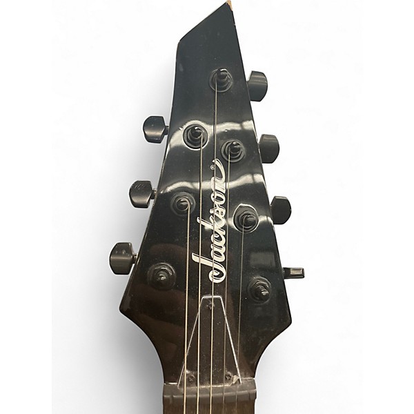 Used Jackson JS22-7 Dinky 7 String Black Solid Body Electric Guitar