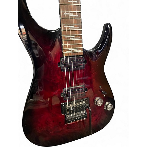 Used Schecter Guitar Research Omen Elite FR Cherry Burst Solid Body Electric Guitar