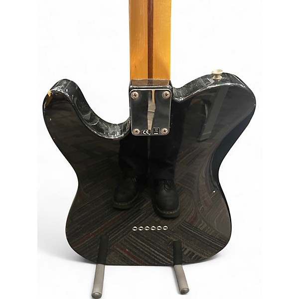 Used Fender Deluxe Telecaster Black Solid Body Electric Guitar