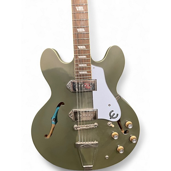 Used Epiphone Casino olive Hollow Body Electric Guitar