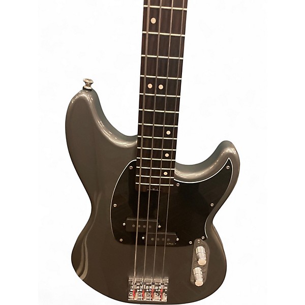 Used Schecter Guitar Research Banshee BASS Chrome Silver Electric Bass Guitar