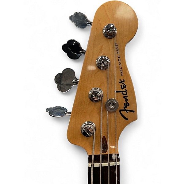 Used Fender Standard Precision Bass Black Electric Bass Guitar