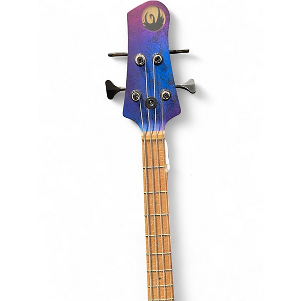 Used Swan Customs Alpha andromeda Purple Electric Bass Guitar
