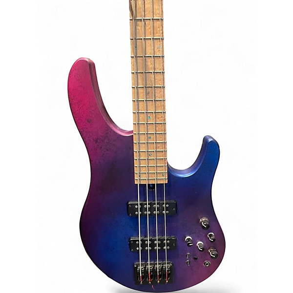 Used Swan Customs Alpha andromeda Purple Electric Bass Guitar