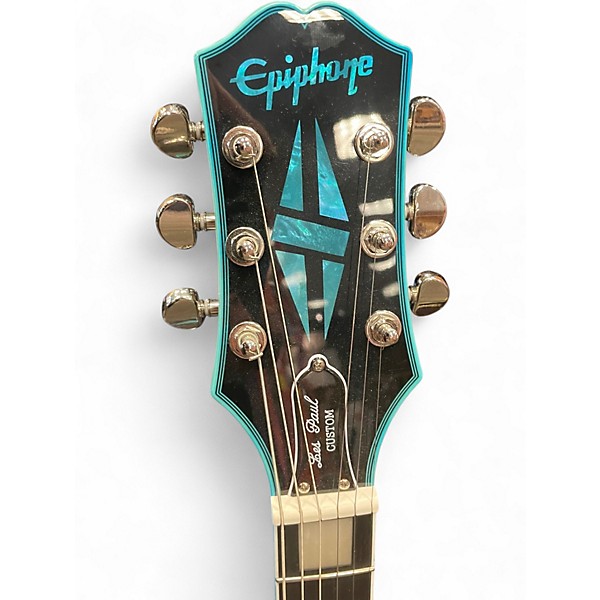 Used Epiphone Les Paul Custom Widow Indigo Burst Solid Body Electric Guitar