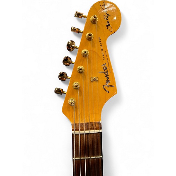 Used Fender SRV Signature Stratocaster 3 Tone Sunburst Solid Body Electric Guitar