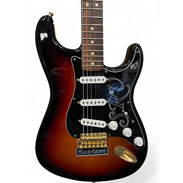 Used Fender SRV Signature Stratocaster 3 Tone Sunburst Solid Body Electric Guitar