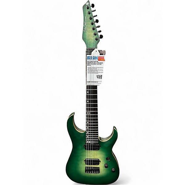 Used Harley Benton AMAROK-BT-EGNT SATIN GREEN BURST Solid Body Electric Guitar