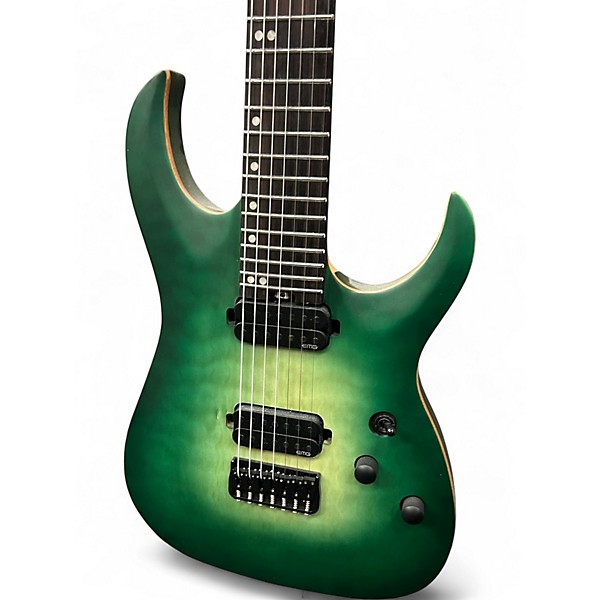 Used Harley Benton AMAROK-BT-EGNT SATIN GREEN BURST Solid Body Electric Guitar