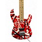 Used EVH Striped Series Red with Black and White Stripes Solid Body Electric Guitar