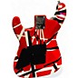 Used EVH Striped Series Red with Black and White Stripes Solid Body Electric Guitar