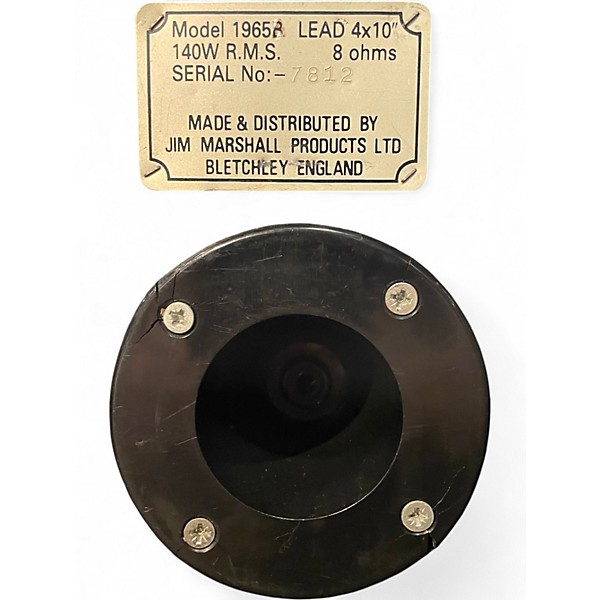 Used Marshall 1965B Lead 140W 4x10 Slant Guitar Cabinet