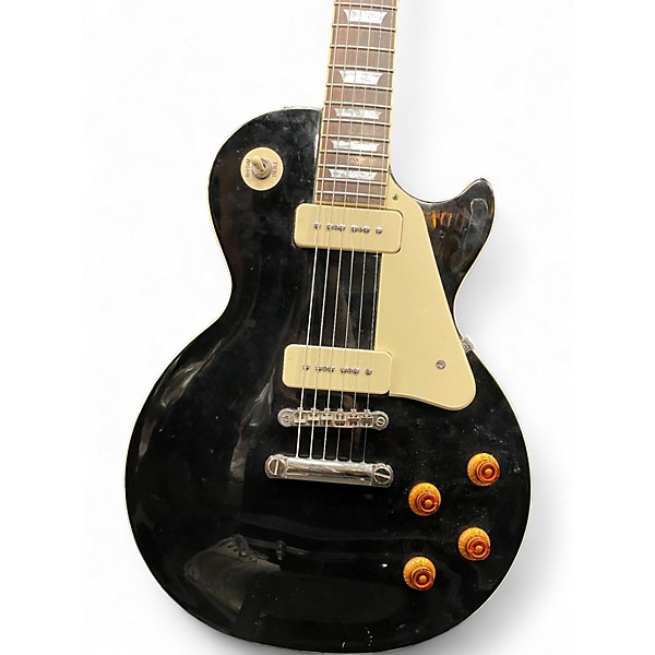 Used 2014 Epiphone 1956 Les Paul Pro P90s Black Solid Body Electric Guitar