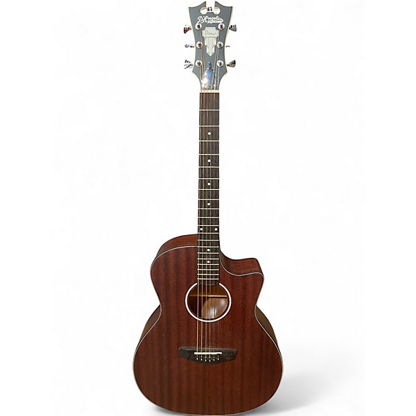 Used D'Angelico Premier Delancey Cutaway Dreadnought Mahogany Acoustic Electric Guitar