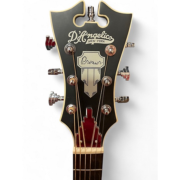 Used D'Angelico Premier Delancey Cutaway Dreadnought Mahogany Acoustic Electric Guitar