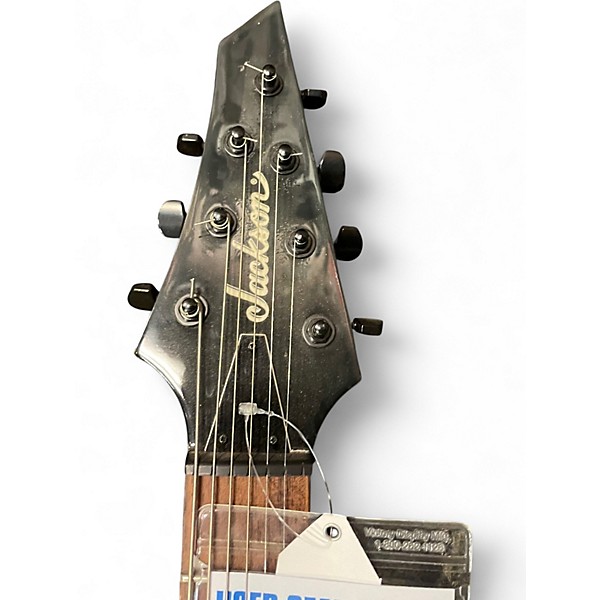 Used Jackson JS22-7 Dinky 7 String Black Solid Body Electric Guitar