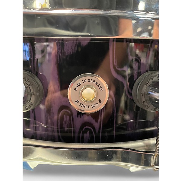 Used SONOR 14X4 SQ2 MAPLE MEDIUM Violet Tribal Drum