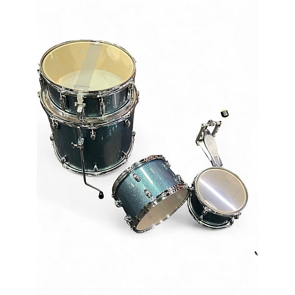 Used Gretsch Drums 5 Piece Energy Blue Sparkle Drum Kit
