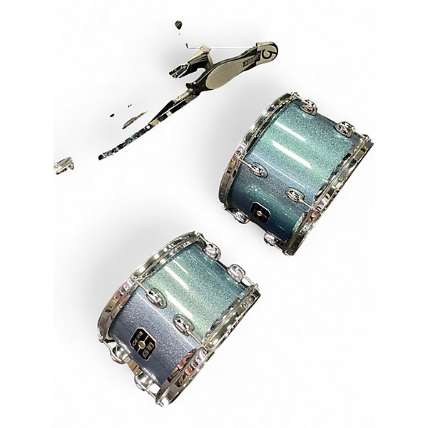 Used Gretsch Drums 5 Piece Energy Blue Sparkle Drum Kit