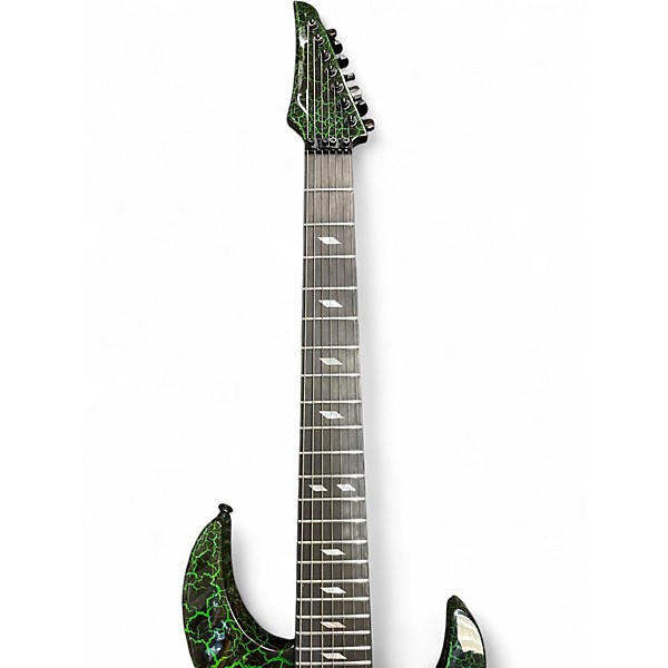 Used Legator N7FR NINJA GREEN CRACKLE Solid Body Electric Guitar